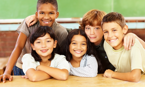 Niños en el colegio